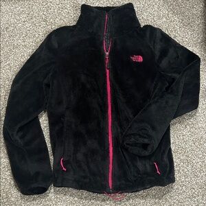 The North Face Black Jacket with Pink Details